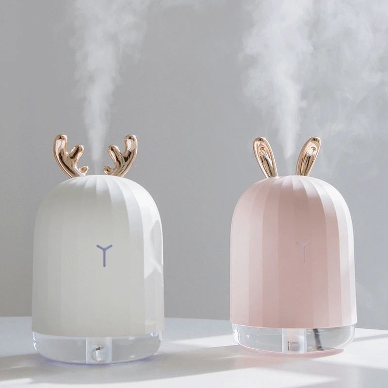 220ML USB Deer Ultrasonic Air Humidifier Aroma Essential Oil Diffuser LED Night Light Mist Maker Fogger for Home Car Xmas Gift | Бытовая