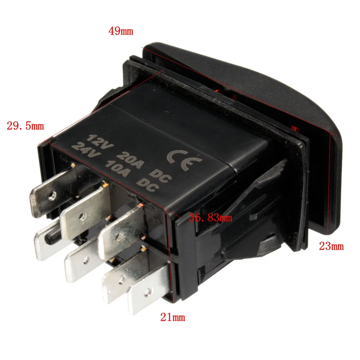 12V 24V морской караван двойной светодиодный светильник рокер лебедка вкл. ВЫКЛ.