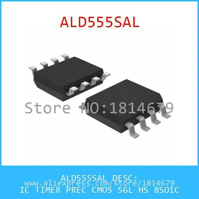Бесплатная Доставка 1 Шт./лот ALD555SAL IC ТАЙМЕР ТОЧН CMOS SGL УГ 8 SOIC 555 ALD555 |