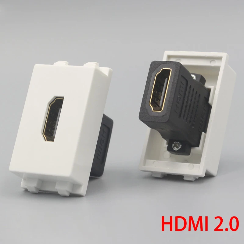1 единица HDMI2.0 версия Женский к гнезду розетка 23x36 мм Слот разъем непосредственно штекер HDMI для стены лицевой панели
