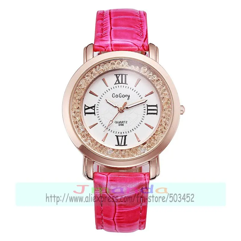 100 шт./лот искусственная кожа Модное Новое поступление розовый Золотой корпус