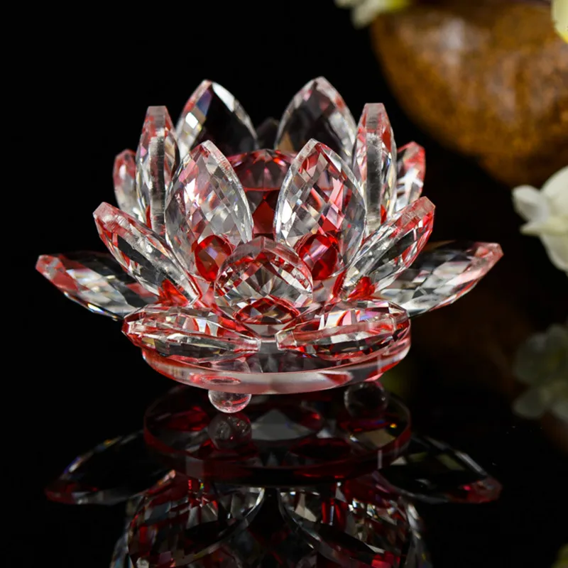 XINTOU Хрустальный цветок лотоса украшения фэн-шуй домашние декоративные фигурки 8