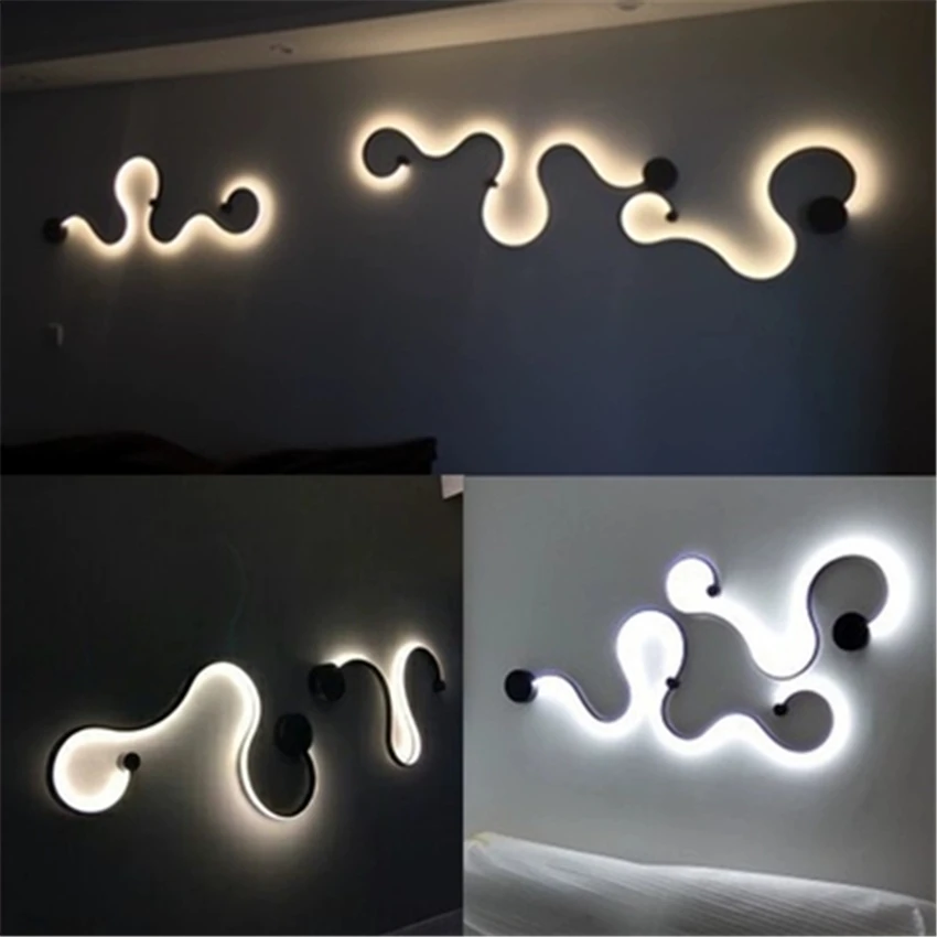 Nordic LED Wall Lamps Bedroom Study lamps Living Balcony Room Acrylic Home Deco wall Lights Iron Body Sconce Lights Fixtures