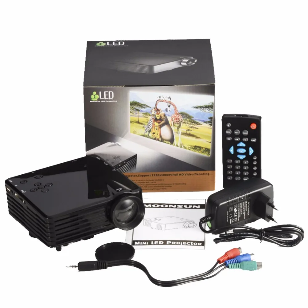 HD Мультимедиа 3D LED Мини Домашний Кинотеатр ЖК Игры Проектор AV/VGA/SD/USB/HDMI Поддержка
