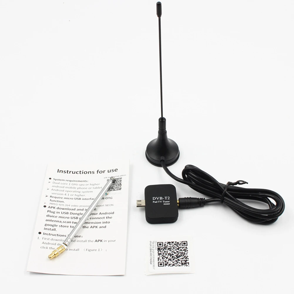 DVB T2 T ТВ приемник + антенна цифровой мини Настройщик USB HD микро тюнер для Android