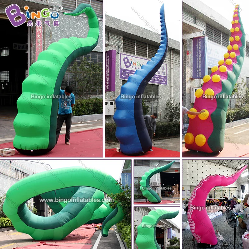 

Personalized 3-5 meters tall large inflatable octopus tentacle / inflatable cirrus / giant inflatable antenna toys