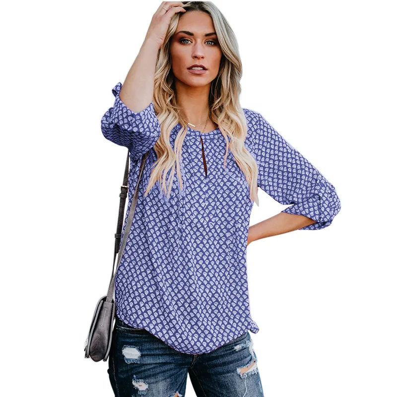 DORVIVON chemise longue femme 2019 весенние женские шифоновые блузки с длинными рукавами