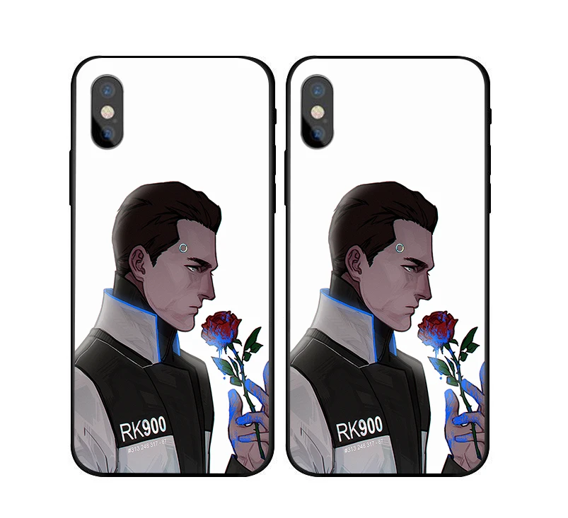 Чехол для телефона с Android RK900 Connor для iPhone X, 8, 6 s, 7 Plus, 5S, Detroit, чехол для samsung s8, s9 plus, S6, S7 Edge