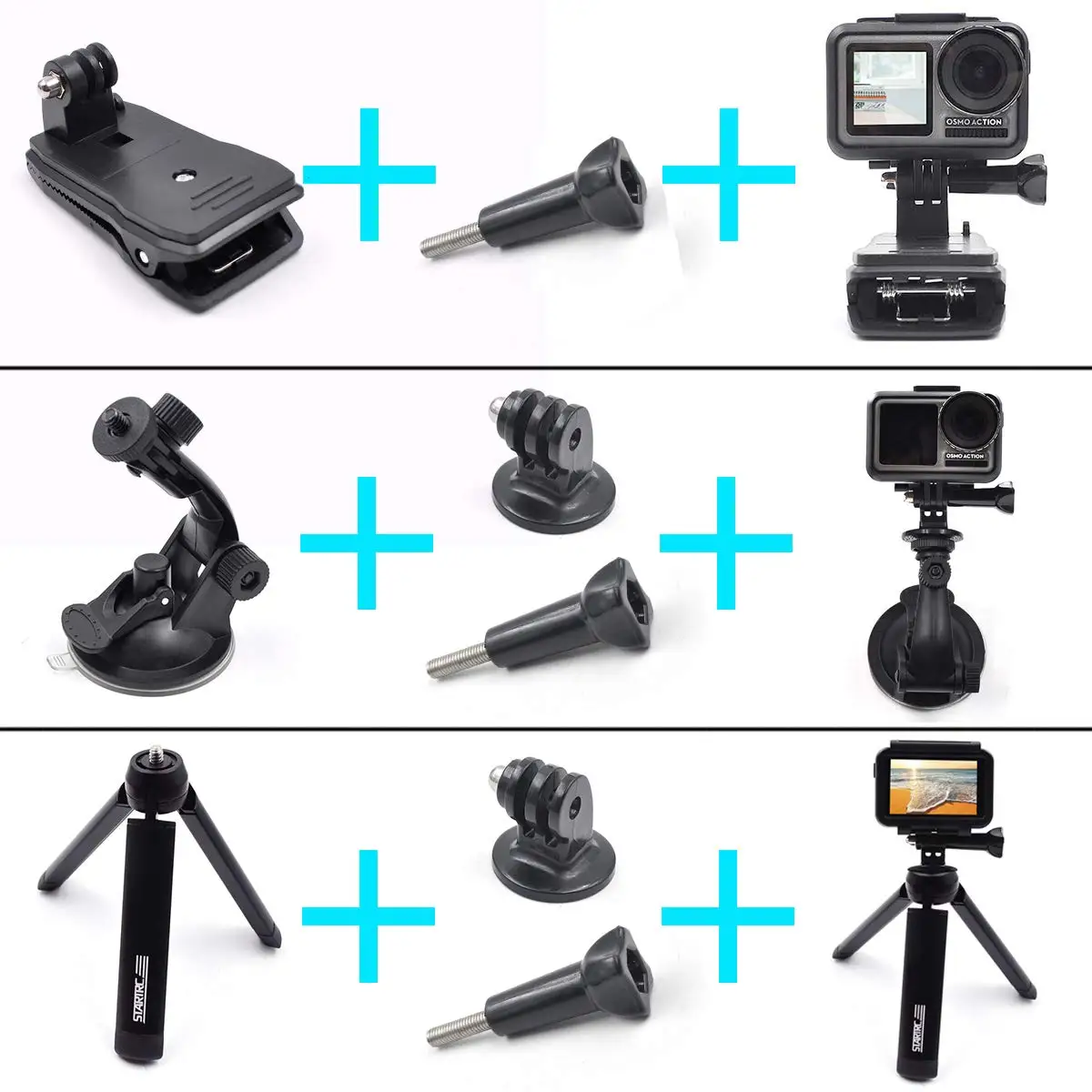 STARTRC OSMO Action аксессуары комплект расширения для DJI OSMO Action camera Mount