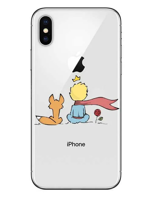 Phone Case Cartoon The Little Prince earth space Clear Silicone TPU Cover For iPhone 5 5S SE 6 6S Plus 7 7Plus 8 8Plus X 10 | Мобильные