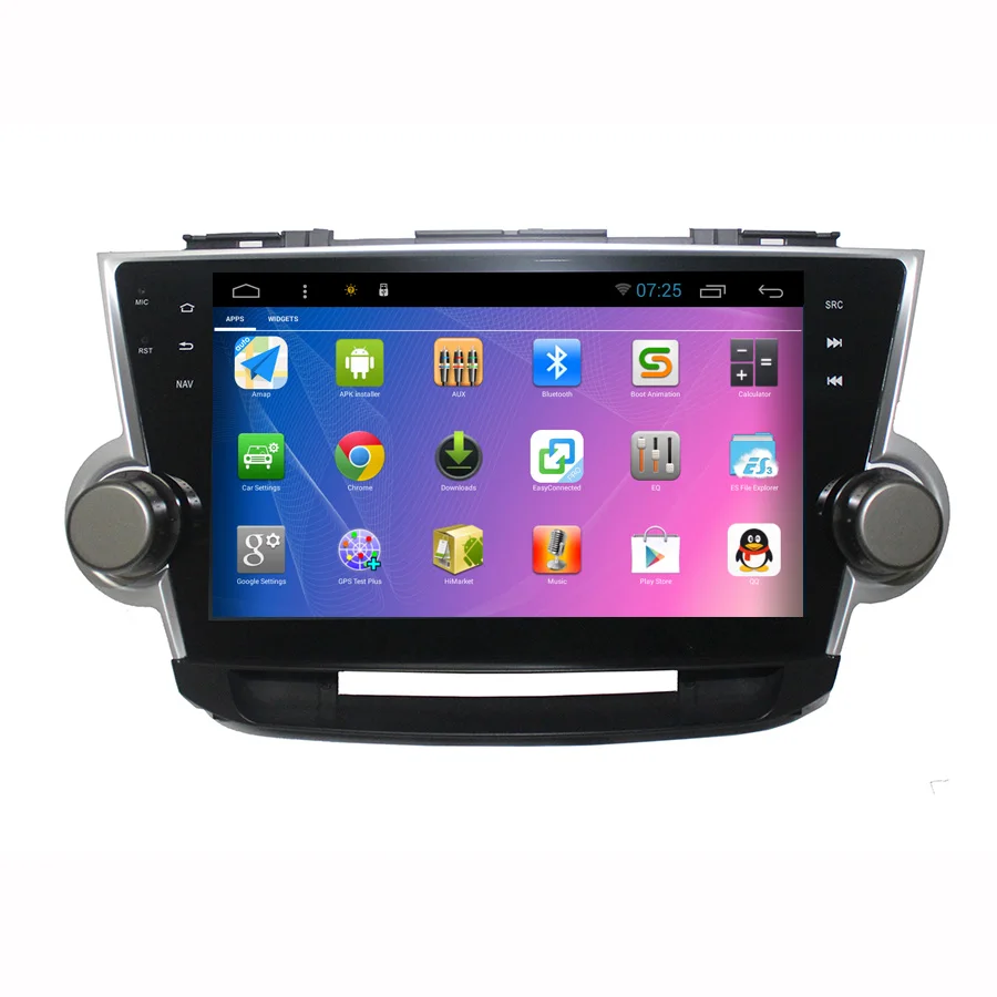 Автомагнитола Asvegen мультимедийный DVD плеер с GPS навигацией Android 7 1 для Toyota high Lander