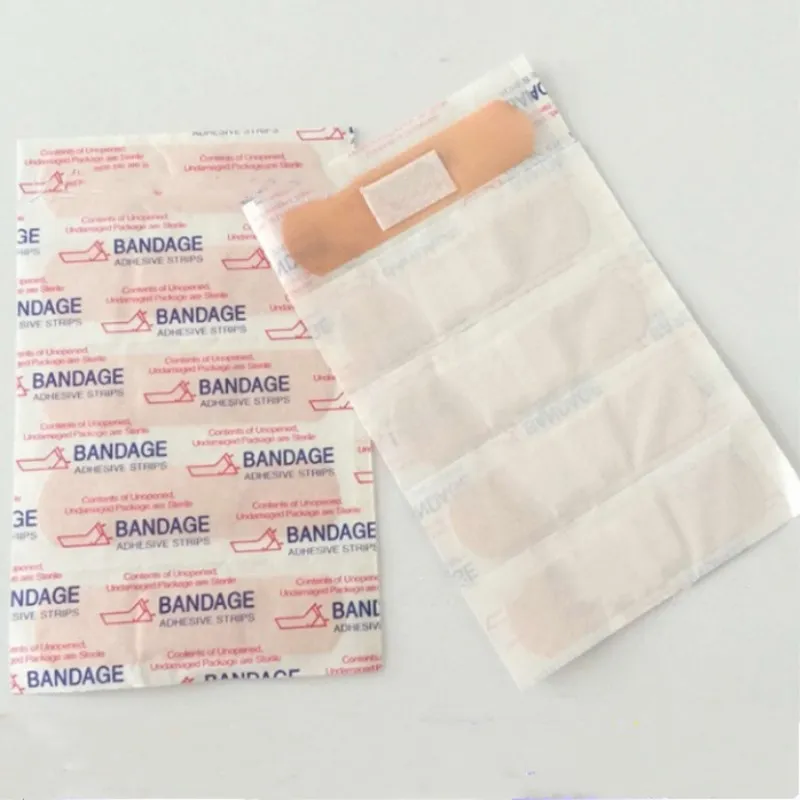 

20 Pcs 50 pcs 72mmx19mm Waterproof Breathable Band Aid Hemostasis wound dressing For Home Travel First Aid Kit Emergency Kits