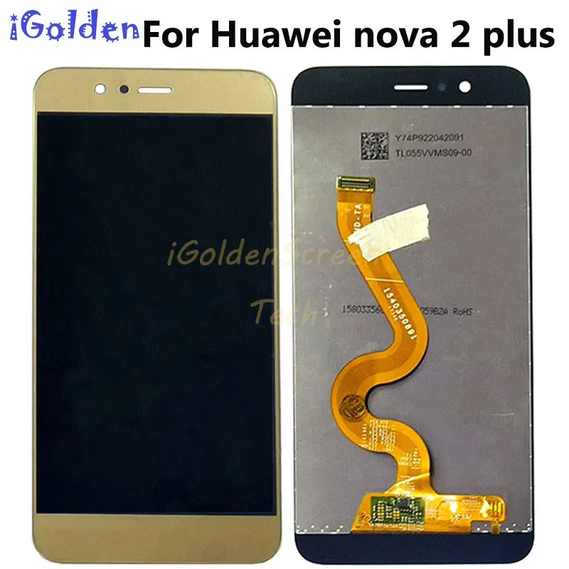 Для Huawei Nova 2 Plus ЖК дисплей кодирующий преобразователь сенсорного экрана в сборе