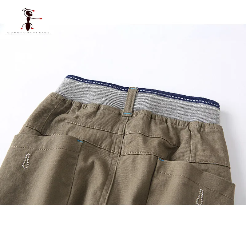 Брюки хлопковые для мальчиков с эластичным поясом и карманами|boys pants|boys pants