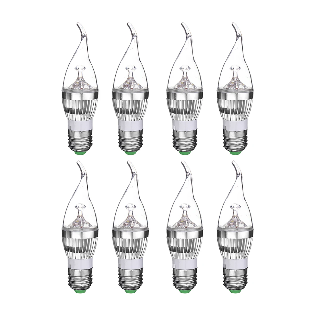 Абсолютно Новый E27 3 Вт теплый белый LED канделябр люстра Свеча лампа Тип цоколя