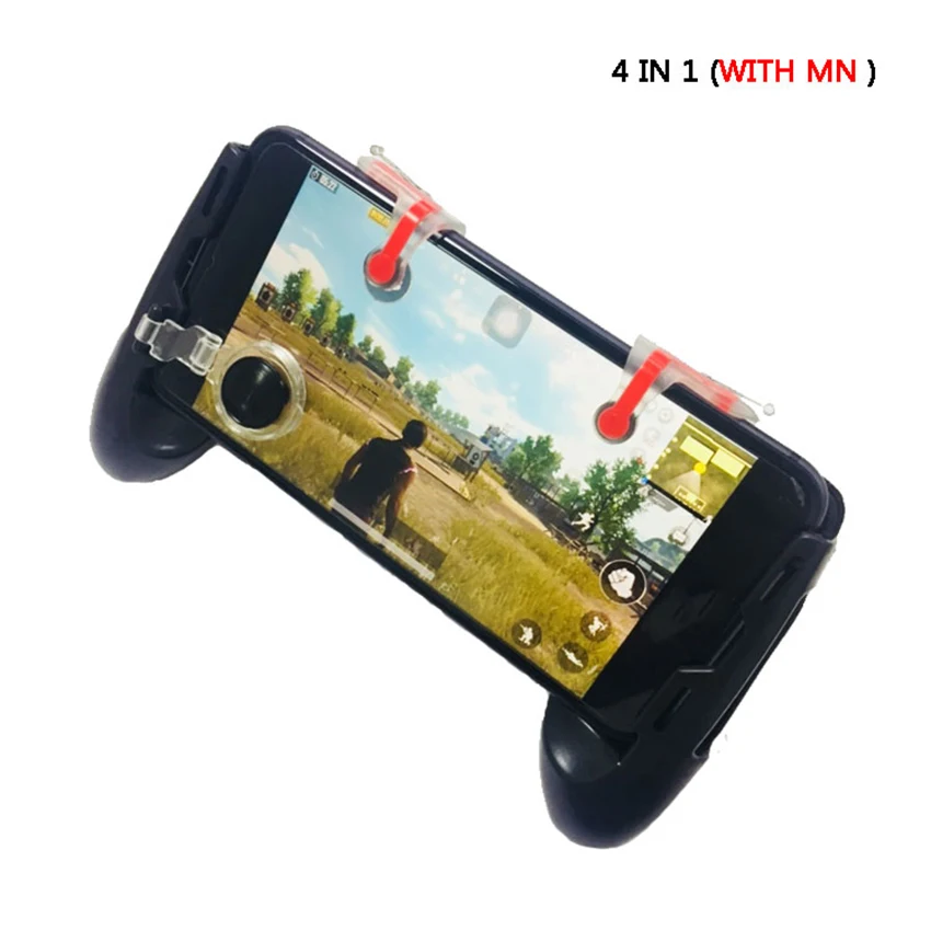 Контроллер для мобильных игр 4 в 1 джойстик стрельбы L1 R1 с триггером и сенсорной