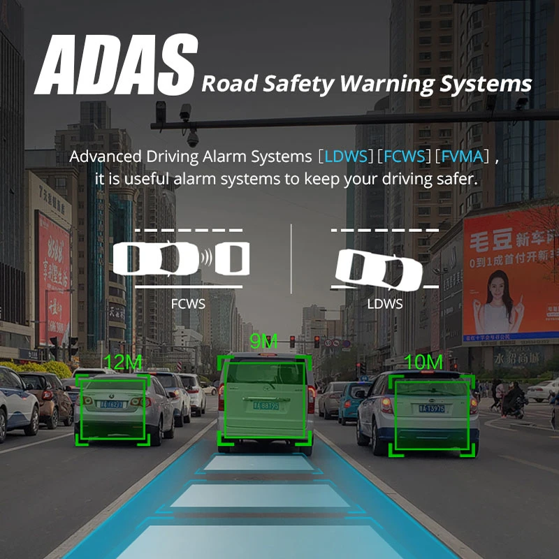 Dealcoo 10' сенсорный экран автомобильный dvr видео регистраторы камера ADAS Android 4 г/wi fi