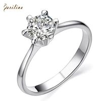 new 2021 best gift silver color cz engagement rings for women fashion jewellery size 8 9 r256