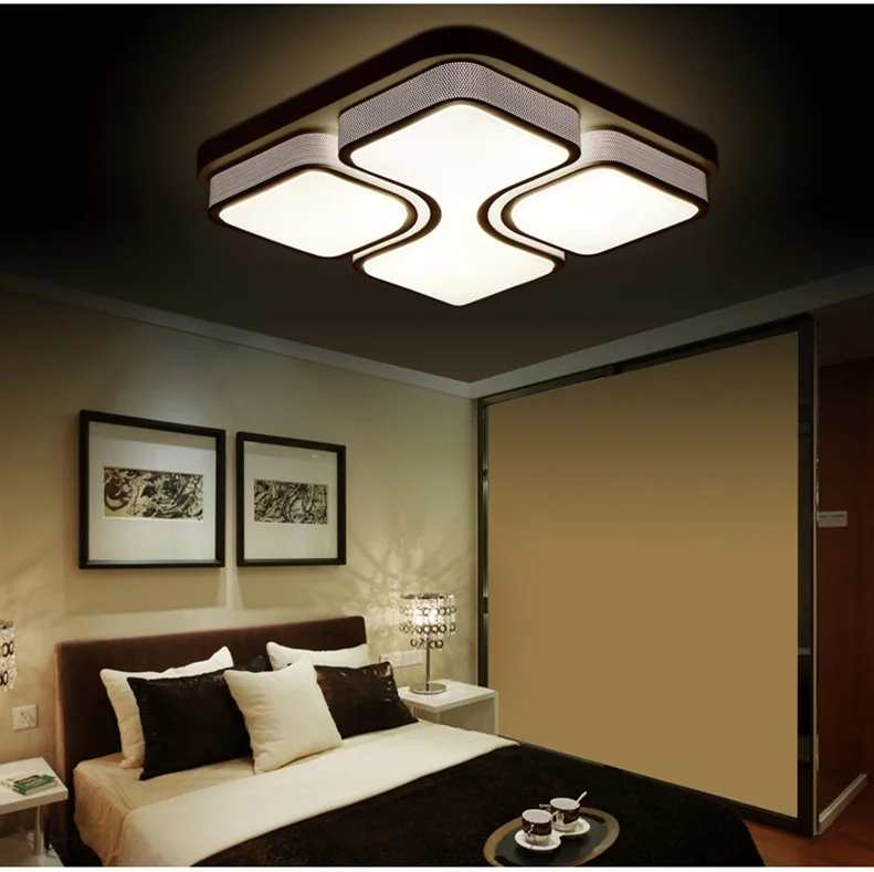

Железная фурнитура, акриловый светодиодный потолочный светильник, лампа для гостиной, спальни, кабинета, ресторана, офисное и коммерческое ...