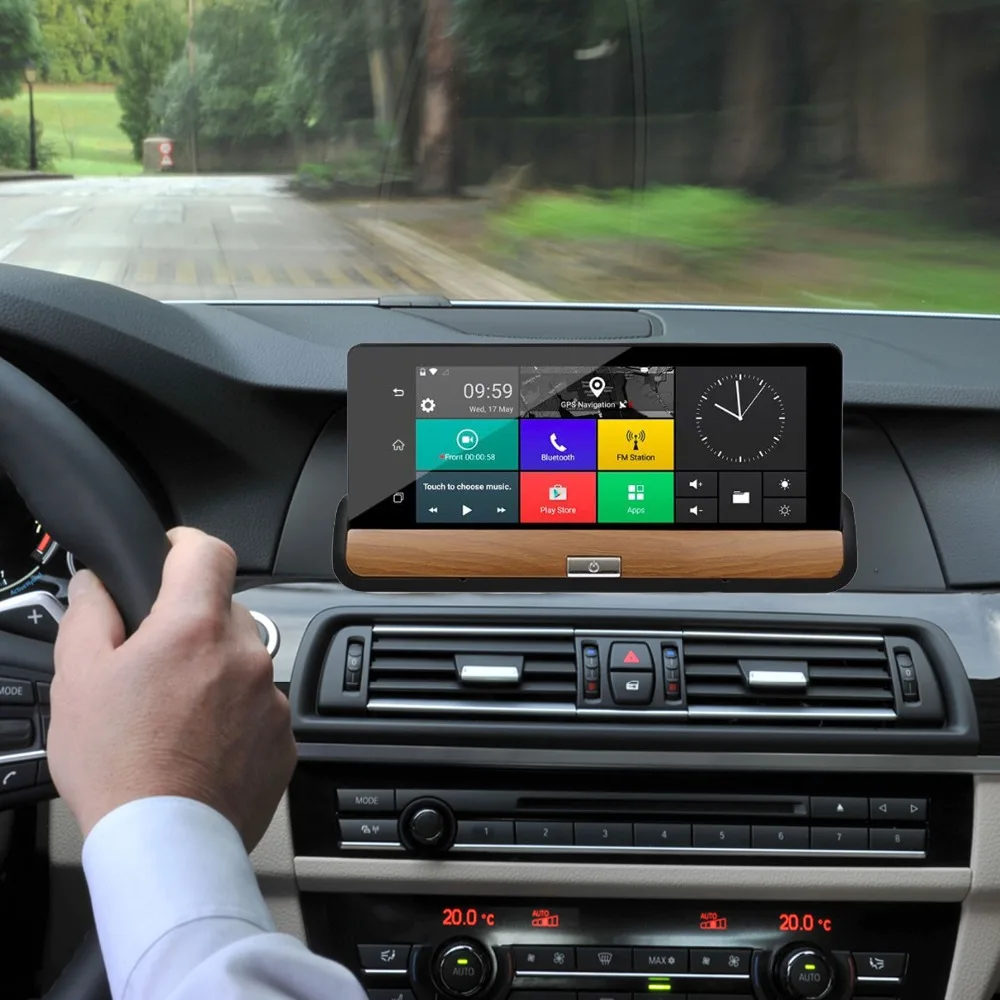 Автомобиль тире Камера DVR 6 8 &quotAndroid 5 0 автомобиля gps навигации WI FI 1080 P видео