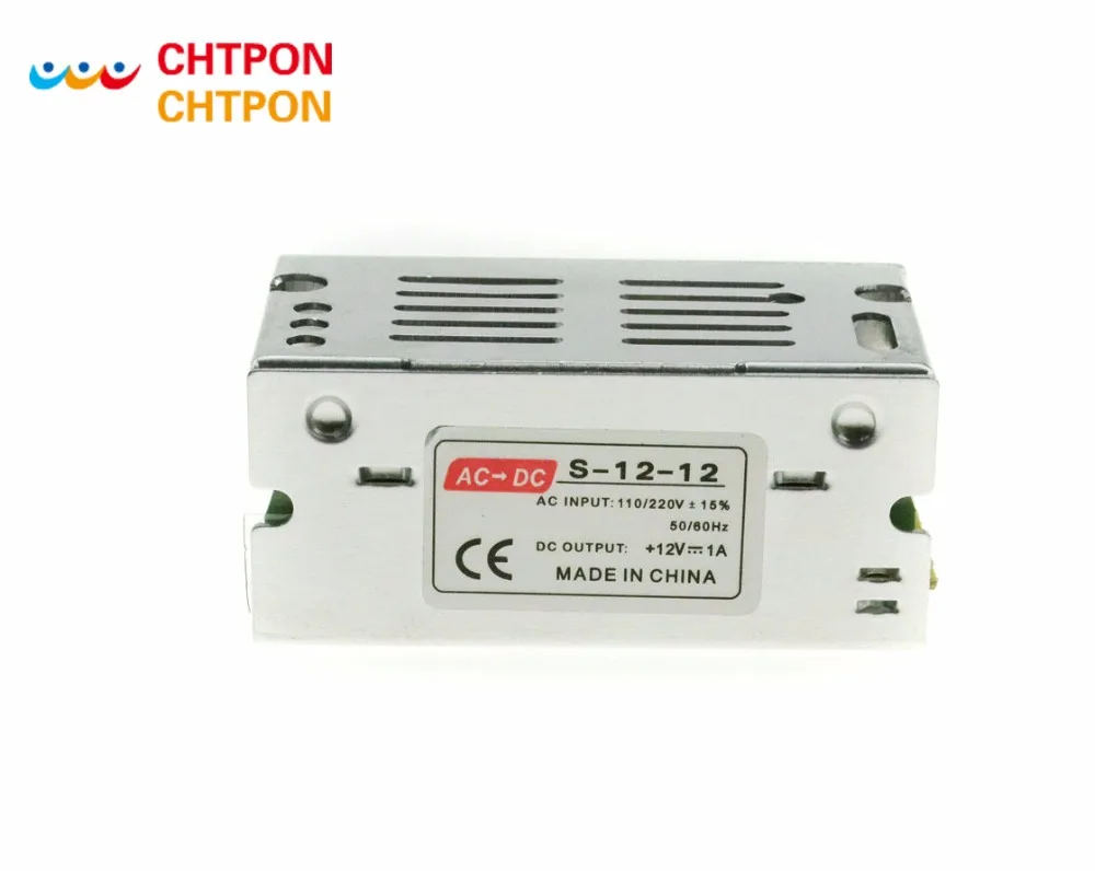 Светодиодный светодиодные полосы света 12V 1A 12 Вт импульсный светодиодный Питание