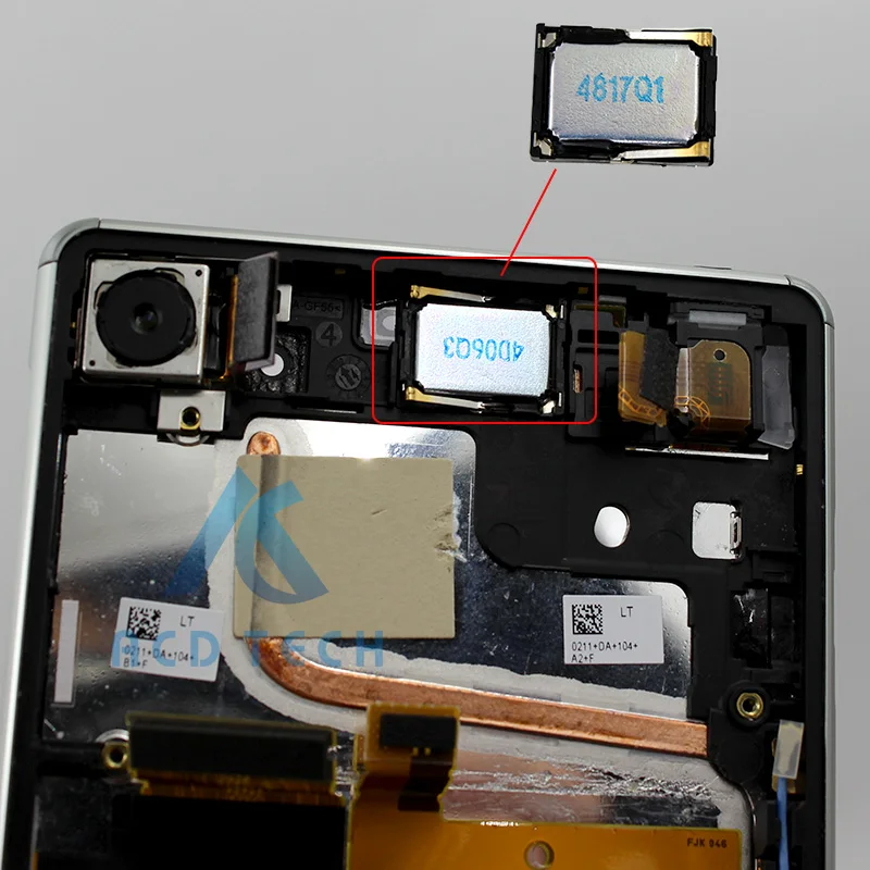 Оригинал для Sony Xperia Z3 D6603 D6653 D6633 Двойной верхний динамик наушники гарнитура
