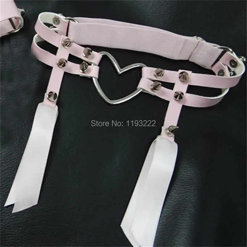 Модная женская кружевная лента с бантом в стиле панк готика большая подвязка