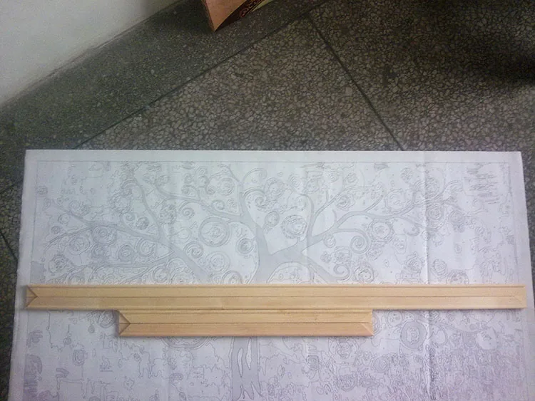В сочетании деревянной раме на холсте маслом DIY пользовательских frame Большие размеры изображение внутренней кадр без картина просто кадр