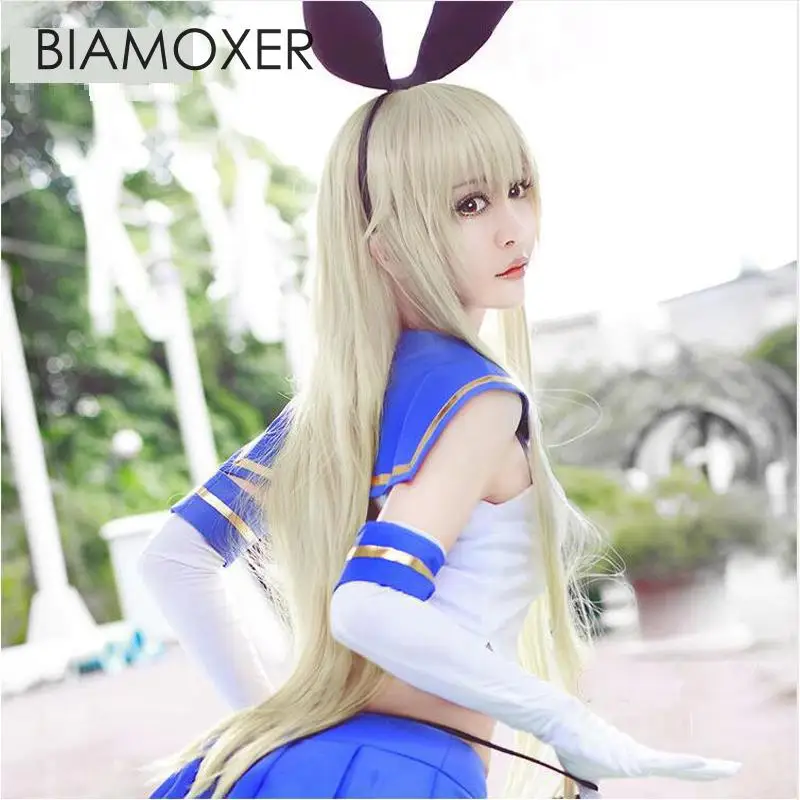 Парик для косплея Biamoxer Shimakaze коллекция Kantai парики на Хэллоуин парик термостойкий|