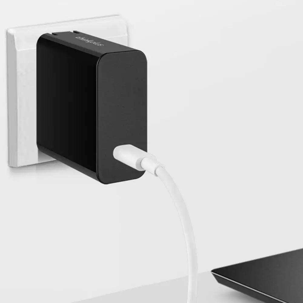 Bright black 65W Usb-C губная помада портативный ноутбук с адаптером питания зарядное устройство Шнур питания X1 X280 T480S 65W X390/T490 для lenovo Thinkplus - Цвет: Bright black 65W