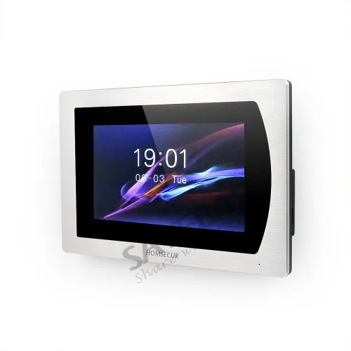 HOMSECUR 7&quot Wired Video&ampAudio Home Intercom With Call Transfer &amp Motion Detection For House/Flat BC031-B + BM717-S |