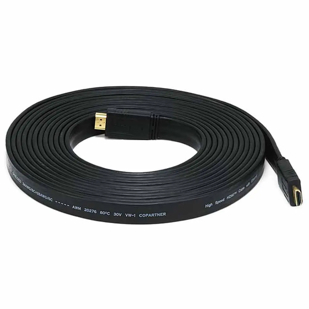 3FT 0 3 M 5 1 3M 5M 10M позолоченный штекер Мужской HDMI кабель 4 Версия плоская линия