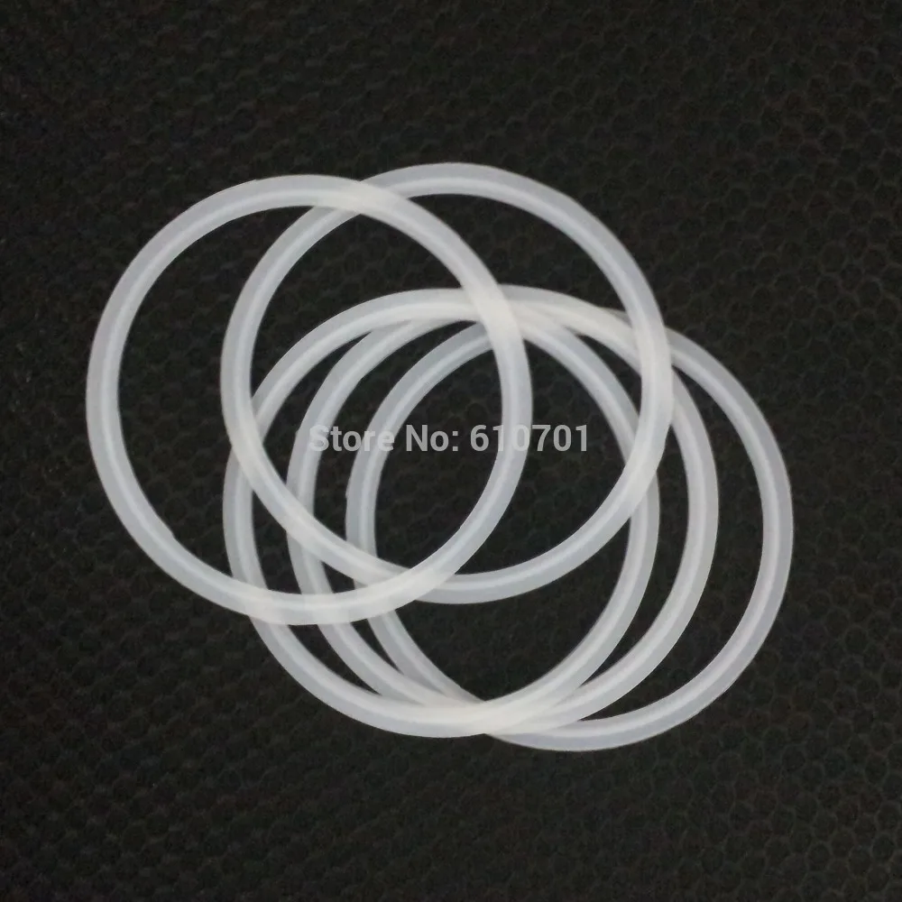 

4" 4.5" 5" 6" 8" 102/108/114/133/159/219/305-119/130/145/183/233/319mm Silicon Gasket Fits Sanitary Tri Clamp Type Ferrule Pipe