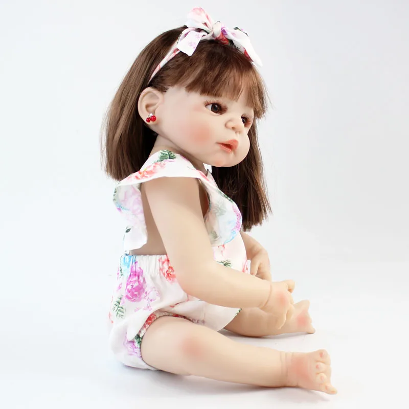 BZDOLL прекрасный 22 &quotполный Силиконовый новорожденный девочка водонепроницаемый