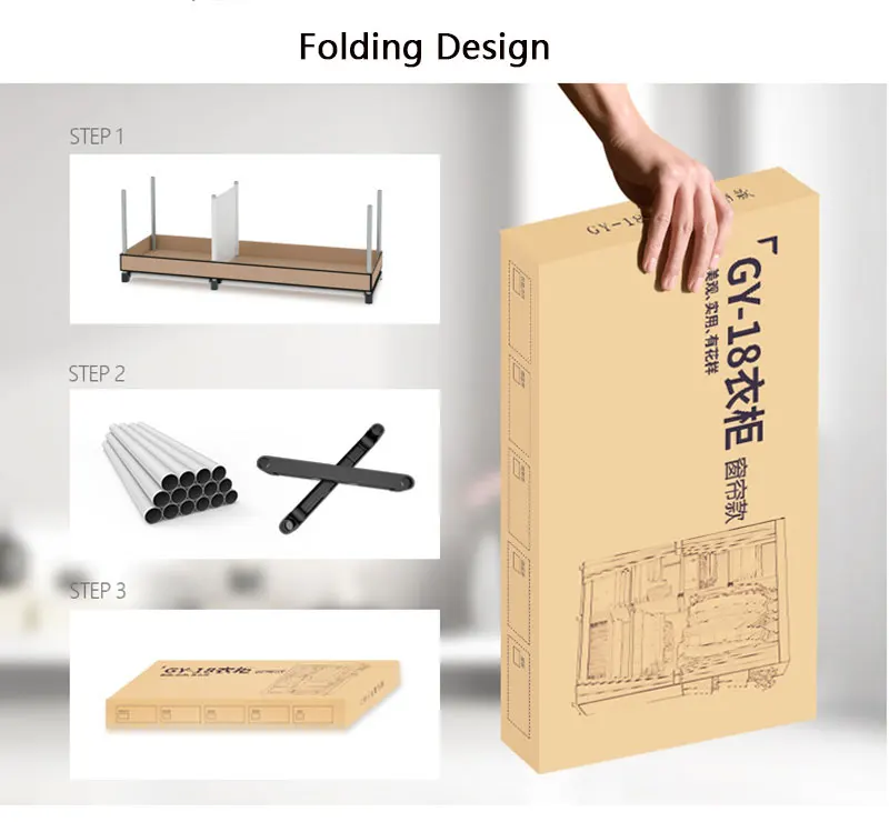 Современный минималистичный шкаф для одежды DIY сборочный стальной шкаф для хранения с усиленной трубой складной Тканевый шкаф мебель для спальни
