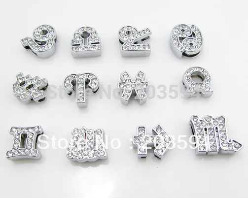 

48 шт., полная световая бусина, 4 комплекта знаков зодиака