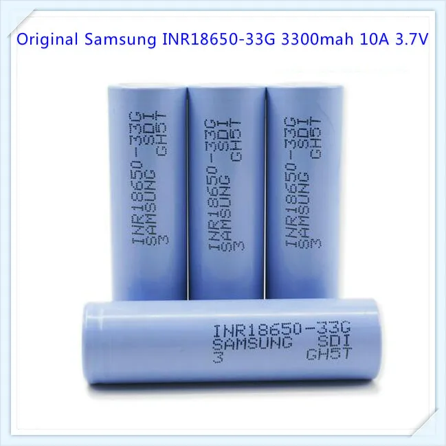 100% оригинал для Samsung INR18650 33G 3300 мАч 10A батарея электронной сигареты 3 7 В литий