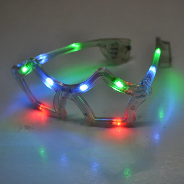 

Free shipping 120pcs/lot 3mode led eyeglasses led pentagram glasses led flash glasses for Christmas party supplies