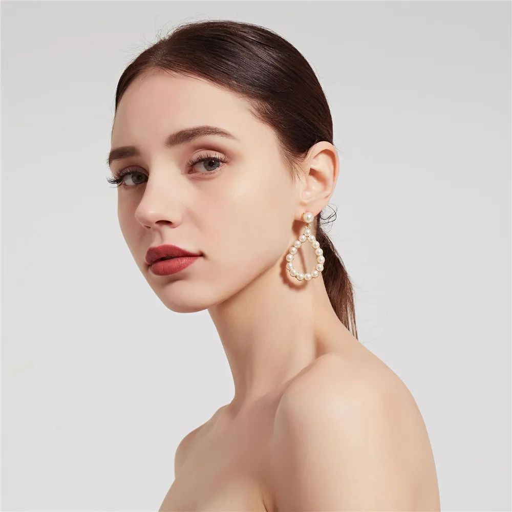 

Женские серьги-капельки CRLEY, элегантные серьги-капельки с искусственным жемчугом для подружки невесты