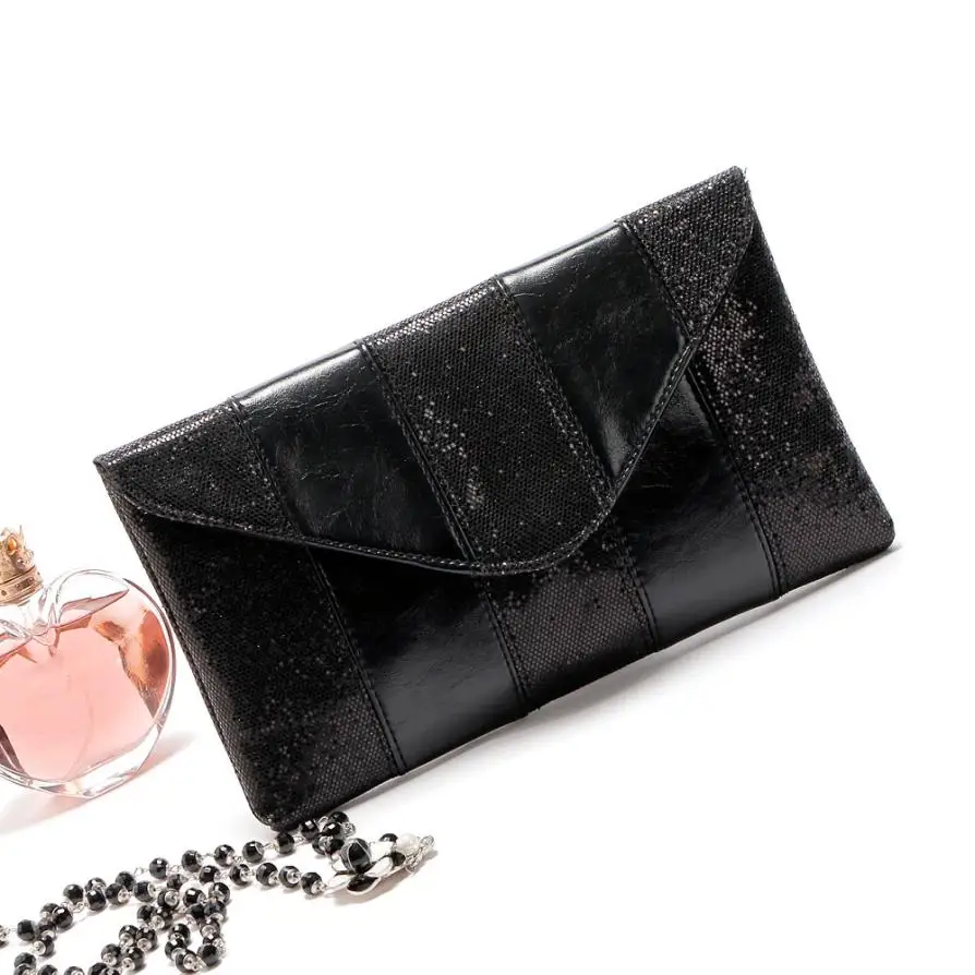 Женская вечерняя сумка клатч Molave с блестками и конвертом ap23 2019|Клатчи| |