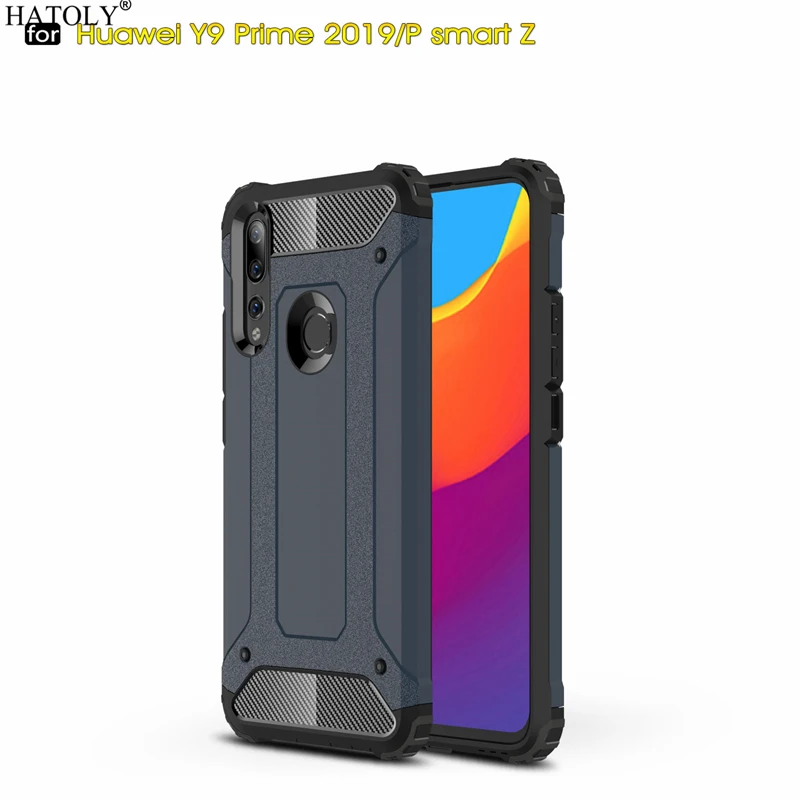 Чехол для Huawei Y9 Prime 2019 P Smart Z Heavy Armor тонкий жесткий резиновый ЖЕСТКИЙ чехол