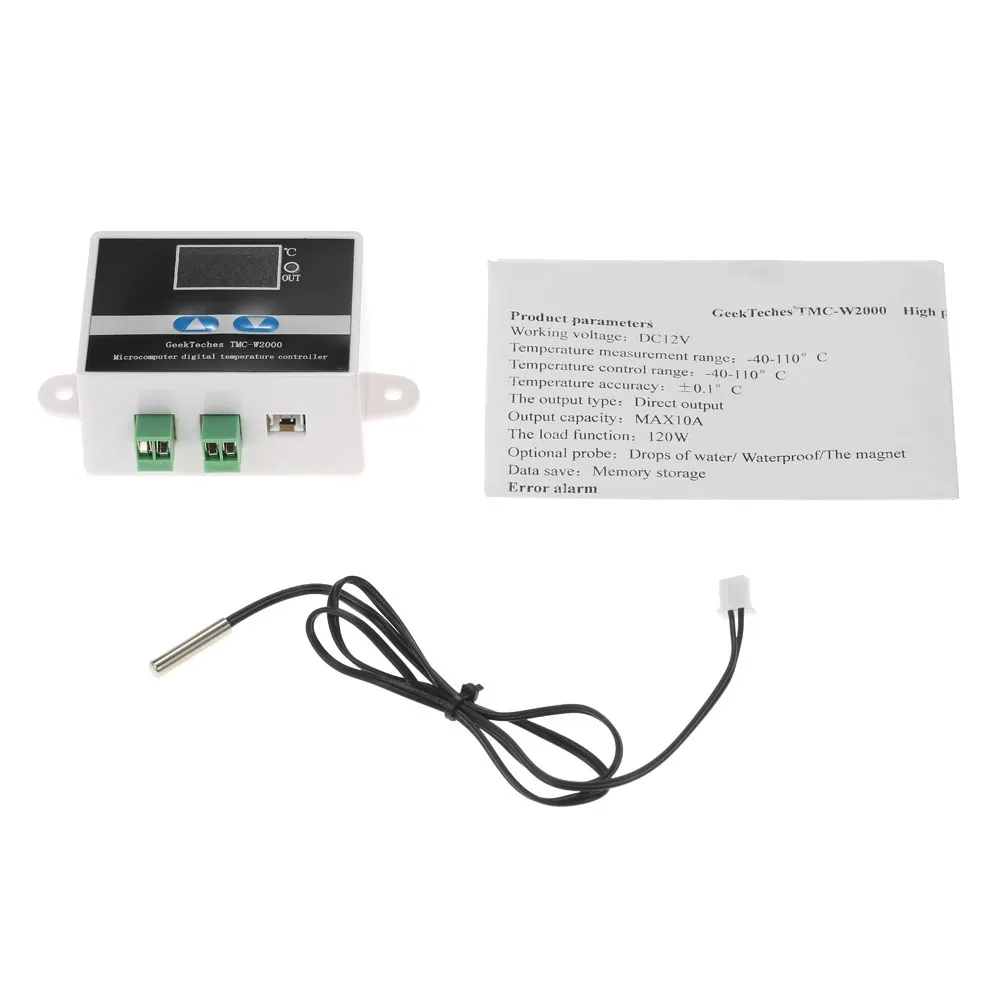 

TMC-W2000 AC110-220V 1500W Thermoregulator LCD Digital Temperature Controller Thermostat thermocouple + Waterproof Sensor Probe