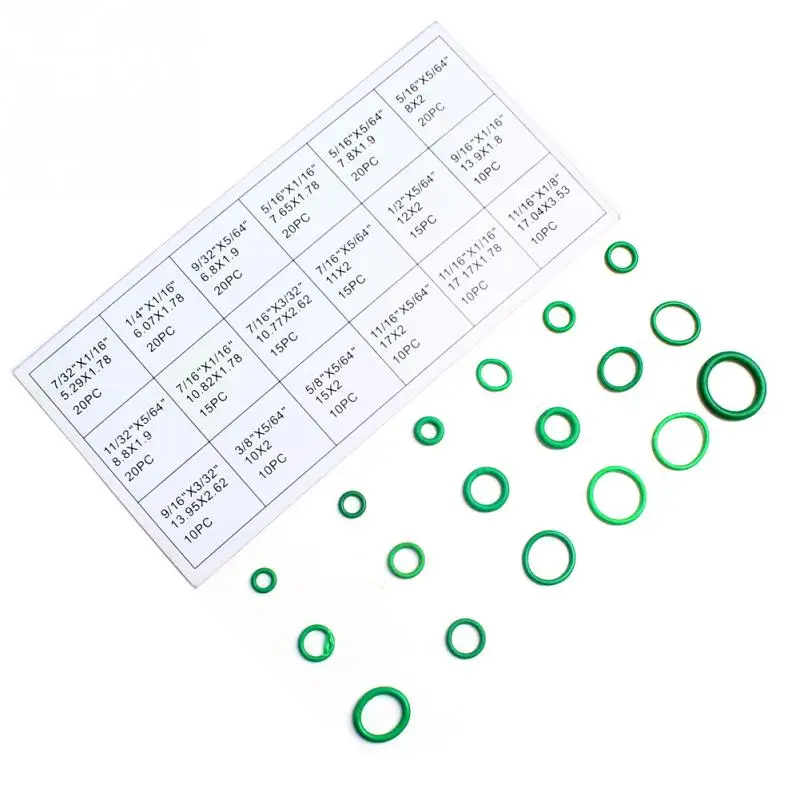 Резиновые уплотнительные кольца 270 шт. 18 размеров комплект метрических