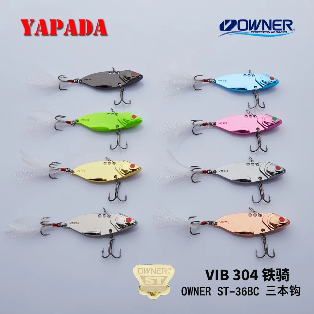 

YAPADA VIB 304 Steel Battalion 25g strengthen Treble Hook Feather Multicolor Zinc alloy Metal VIB Fishing Lures Bass