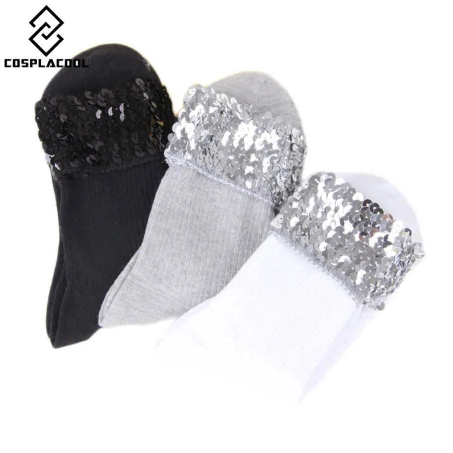 Новые корейские блестящие короткие носки в виде мороженого из хлопка|calcetines