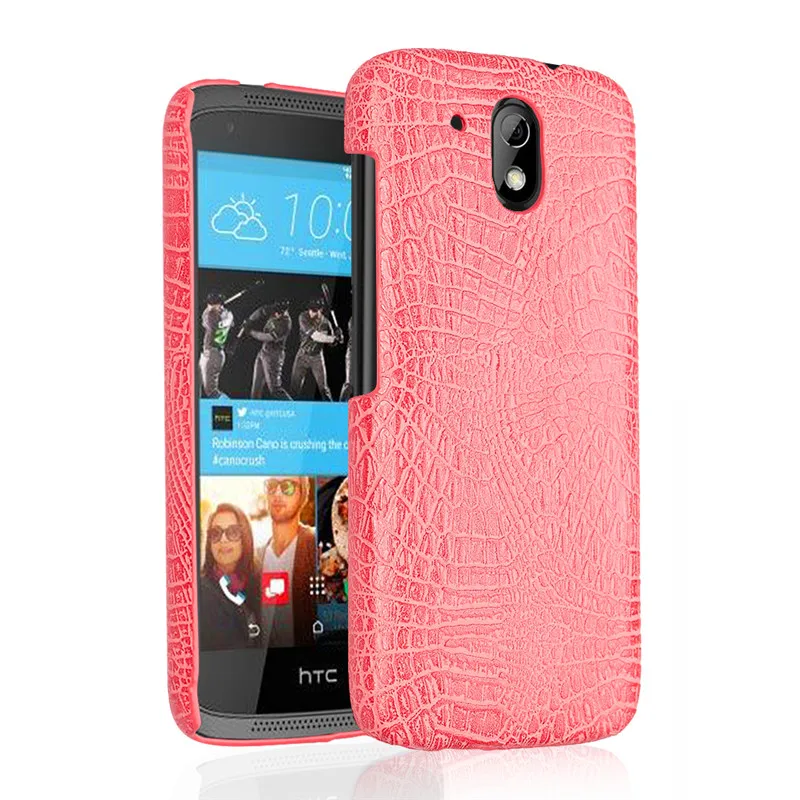 Чехол для HTC Desire 526 326 526G 326G 4 7 &quot Жесткий из поликарбоната с крокодиловым узором и