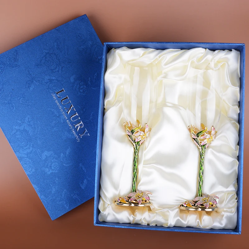 При индивидуальном заказе 2 шт./лот Свадебные бокалы для вина любовь хрустальные