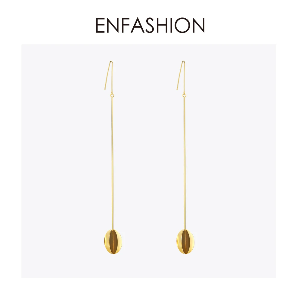 Enfashion длинные серьги подвески в форме цветка трендовые большие висячие для