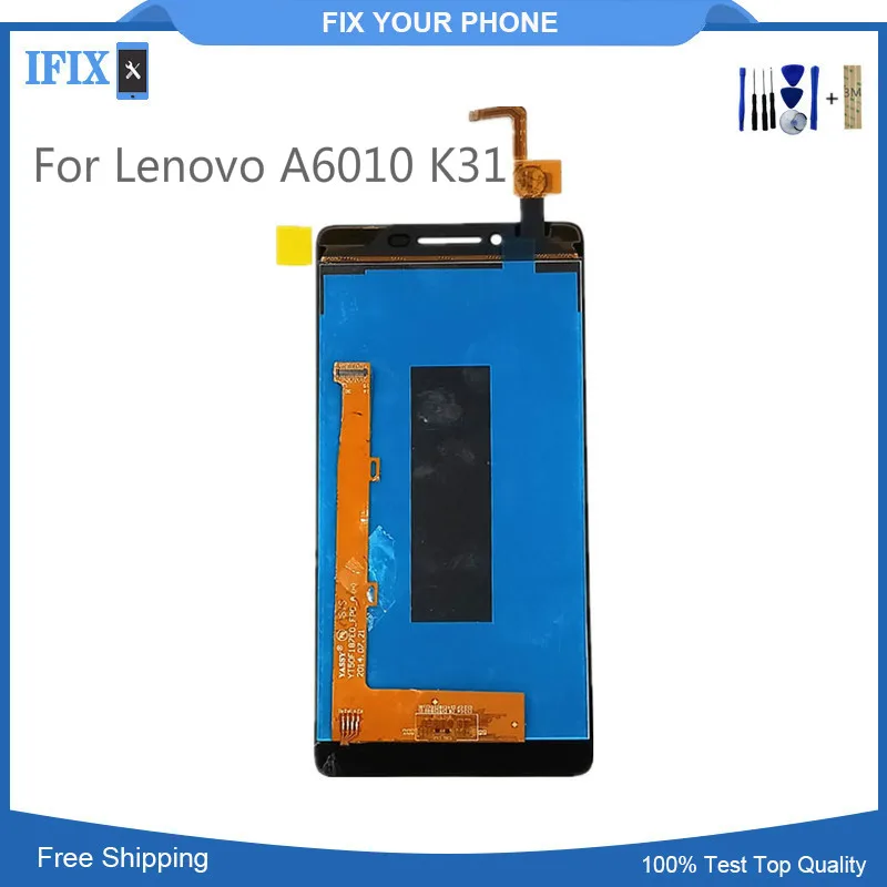 Для Lenovo A6010 K31 ЖК дисплей с дигитайзером сенсорный экран сборка Замена Бесплатные