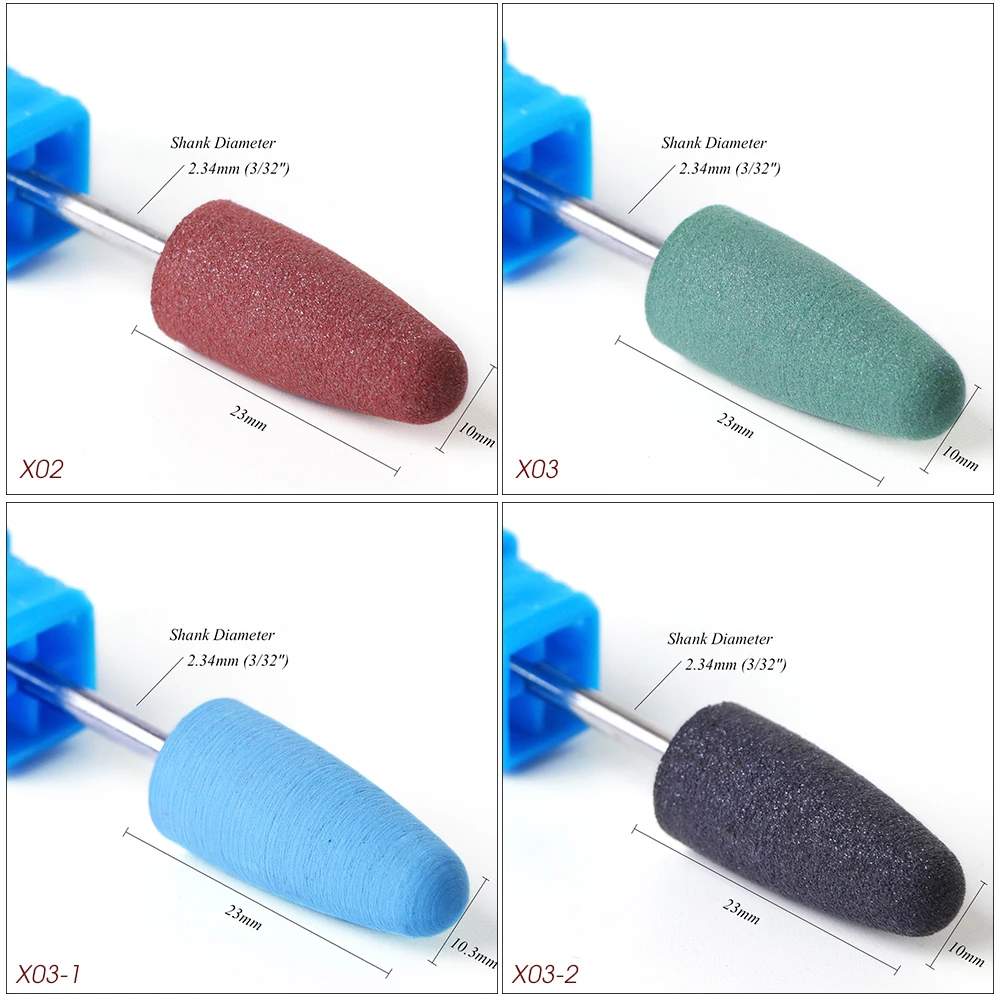 Full Beauty Electric Cutter Manicure Nail Drill Silicone Rubber Ceramic Burr Mills Carbide Pedicure Nail Art Accessories CH065-1